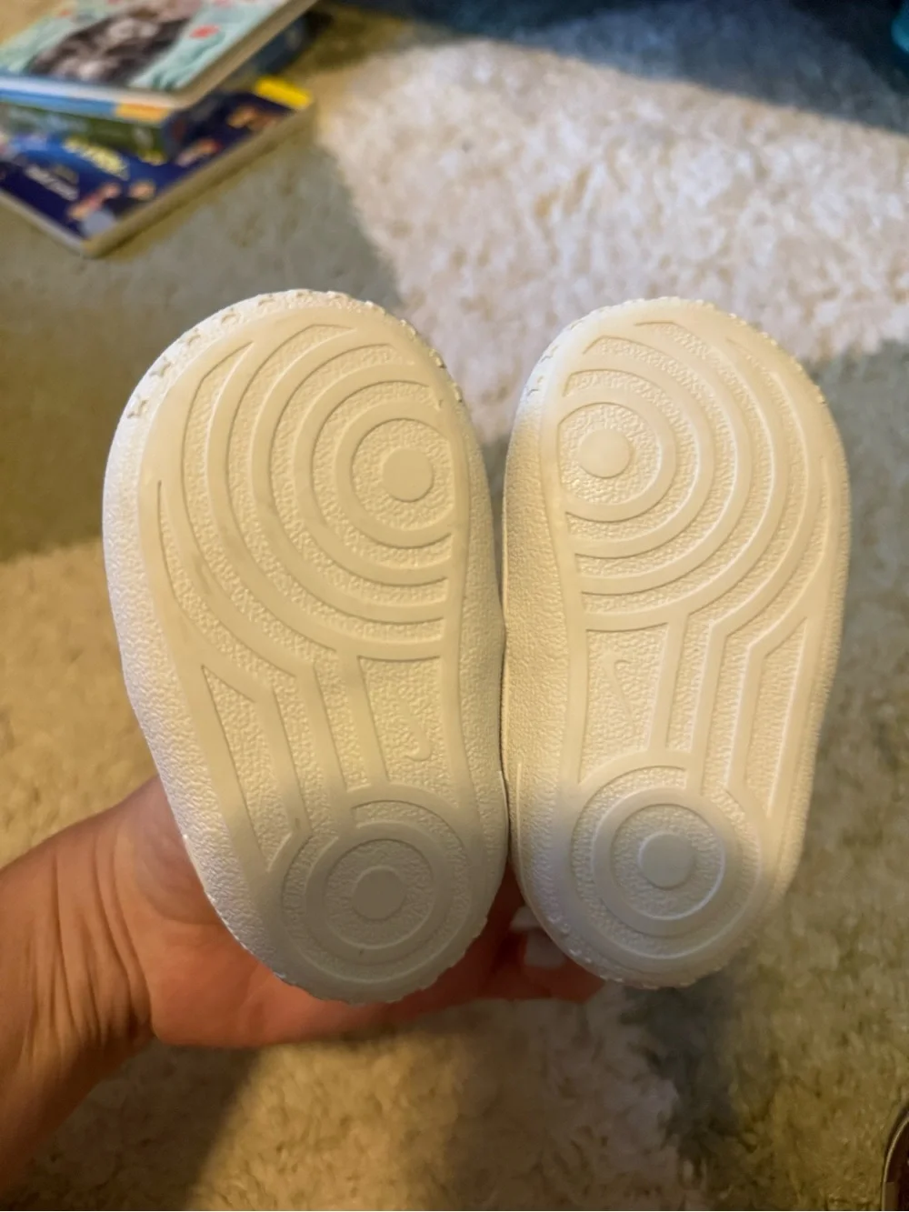 Nike White Baby Lace-Up Sneakers